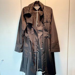 Mexx Black Trench Coat, Belted - Sz 12